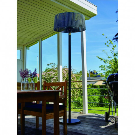 TunaBone Electric Standing Patio Heater, Double clear halogen heating lamps | TB1821SH-01 | Patio he