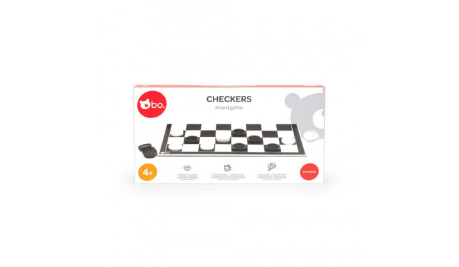 bo. Checkers board game