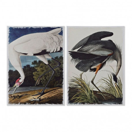 Kangas DKD Home Decor Heron Mänd Kangas 50 x 1,8 x 70 cm