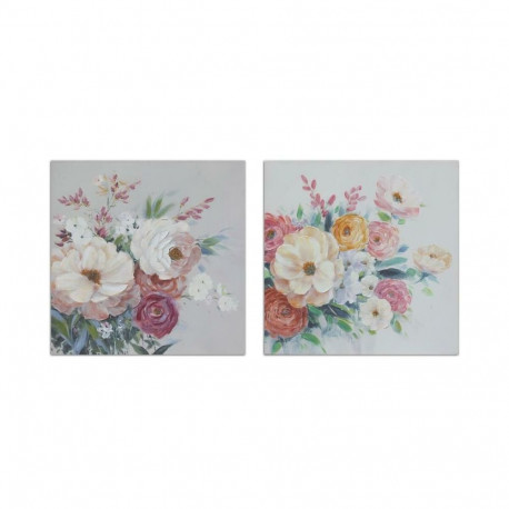 Maal DKD Home Decor Kwiaty (80 x 2,8 x 80 cm) (2 Ühikut)