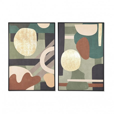 Maal DKD Home Decor Abstraktne Kaasaegne (83 x 4,5 x 122,5 cm) (83 x 4,5 x 123 cm) (2 Ühikut)