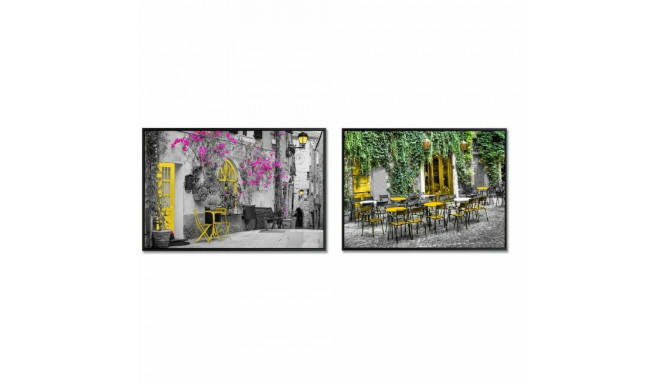 Canvas DKD Home Decor Street (2 Units) (73 x 3,5 x 53 cm)