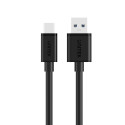 USB A - USB C Kaabel Unitek Y-C474BK+ Must 1 m