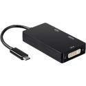USB-C to VGA/HDMI/DVI Adapter Aisens A109-0343 Black 15 cm