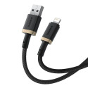 USB-Lightning Kaabel Baseus P10377801U01-02 Must Kuld 2 m