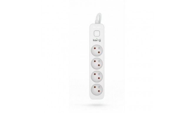 4-socket plugboard with power switch Kerg M02395 (1,5 m)
