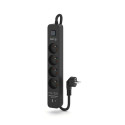 4-socket plugboard with power switch Kerg M02522 (1,5 m)
