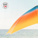 Beach parasol Aktive Multicolour 180 x 195 x 180 cm (6 Units)