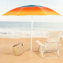 Beach parasol Aktive Multicolour 200 x 200 x 200 cm (6 Units)