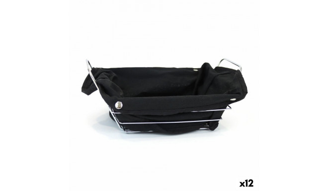 Leivakorv My Bar Must Metall Ristkülikukujuline 29 x 20 x 11,7 cm (12 Ühikut)