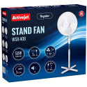 Seisuventilaator Activejet WSR-40B Valge Hall Hõbedane 50 W