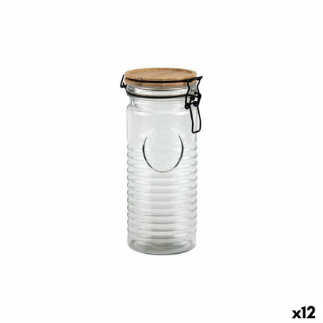 Glass Jar La Mediterránea ACACIA 1,3 L (12 Units)