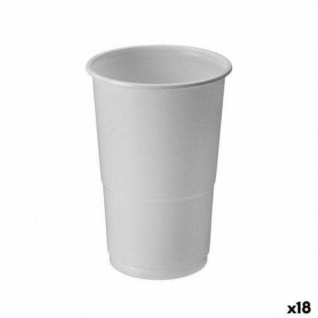 Klaaside komplekt Algon Valge 250 ml 50 Tükid, osad (18 Ühikut)