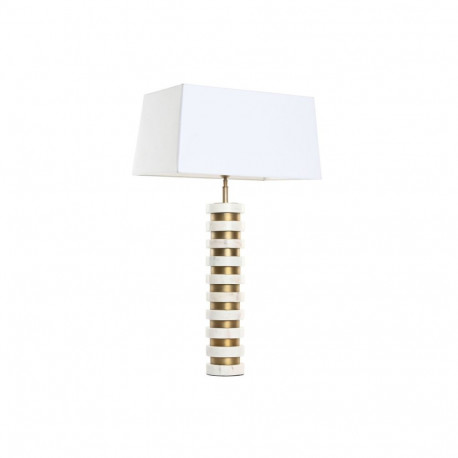 Desk lamp Home ESPRIT White Beige Golden 50 W 220 V