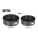 lahtikäiv tordivorm Quttin Must 24 x 7+28 x 6,8 cm 2 Tükid, osad (6 Ühikut)