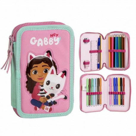 Pencil Case Gabby's Dollhouse Pink 12,5 x 19,5 x 4,5 cm