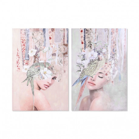Canvas DKD Home Decor Fir Canvas 80 x 3 x 120 cm