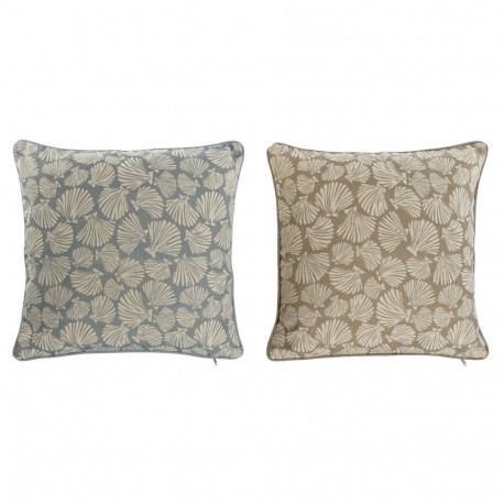 Cushion Home ESPRIT Blue Beige Mediterranean 45 x 10 x 45 cm (2 Units)
