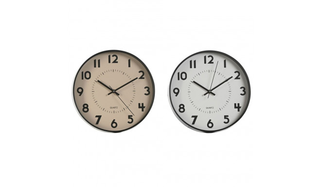 Seinakell Home ESPRIT Valge Beež PVC 30 x 4 x 30 cm (2 Ühikut)