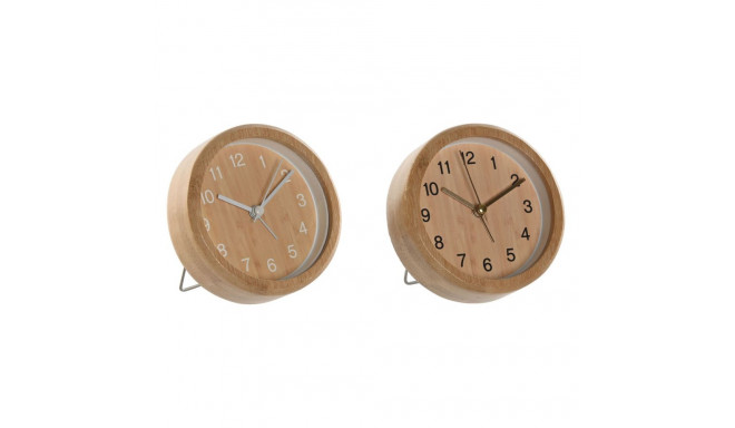 Table clock Home ESPRIT Natural (2 Units)
