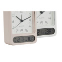 Table clock Home ESPRIT White (2 Units)
