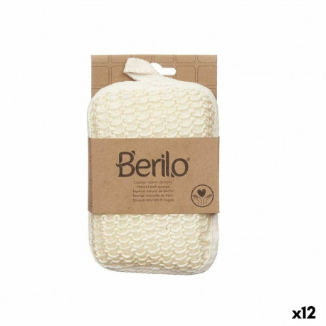 Käsn kehale Berilo B7083-6 B7083-6 Valge Beež 11 x 16,5 x 3 cm (12 Ühikut)