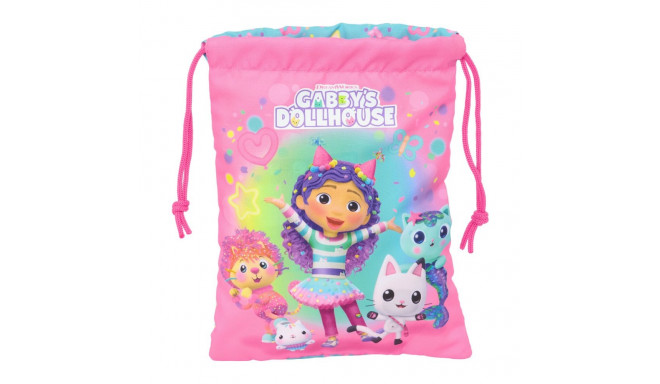 snack bag Gabby's Dollhouse Confetti Pink Turquoise