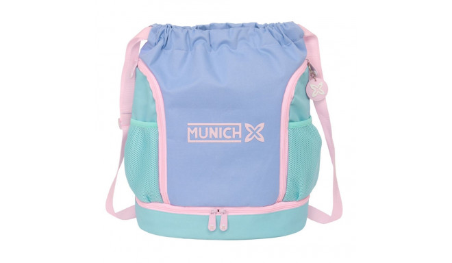 Backpack with Strings Munich Mellow Blue Pink Celeste 35 x 40 x 1 cm