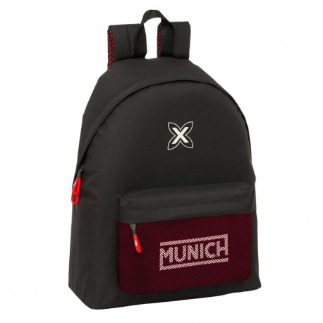 School Bag Munich Vulcan Black 33 x 42 x 15 cm