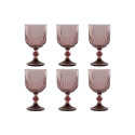 Set of cups Home ESPRIT Pink Crystal 380 ml (6 Units)