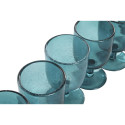 Set of cups Home ESPRIT Turquoise Crystal 300 ml (6 Units)