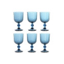 Set of cups Home ESPRIT Blue Crystal 260 ml (6 Units)