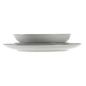 Tableware Home ESPRIT Light grey Porcelain 18 Pieces