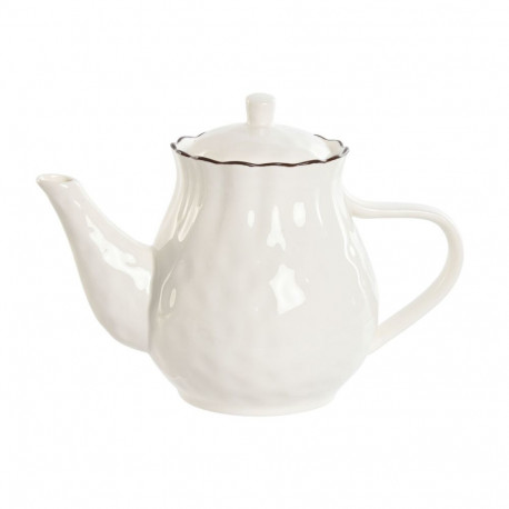 Teekann Home ESPRIT Valge Pruun Portselan 1 L