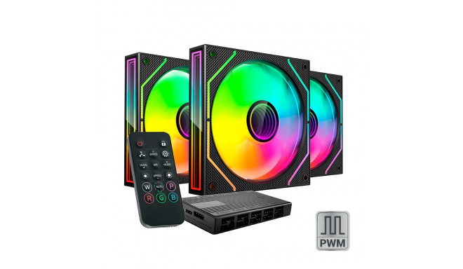 Mars Gaming MF3DPROKIT  ARGB 120mm Remote Control Computer Cooler Kit
