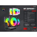 Mars Gaming MF3DPROKIT  ARGB 120mm Remote Control Computer Cooler Kit