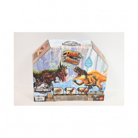 Jurassic World Dino Reveal 2 Dinosaur Toys in Battle Arena, Warm Water Changes Decoration