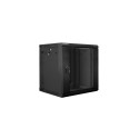 Lanberg WF02-6612-10B 12U seinapealne rack must kapp