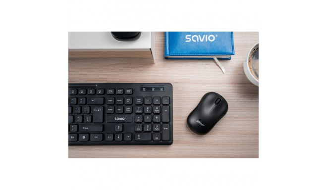 Savio KB-02 keyboard Home/Office USB QWERTY Black
