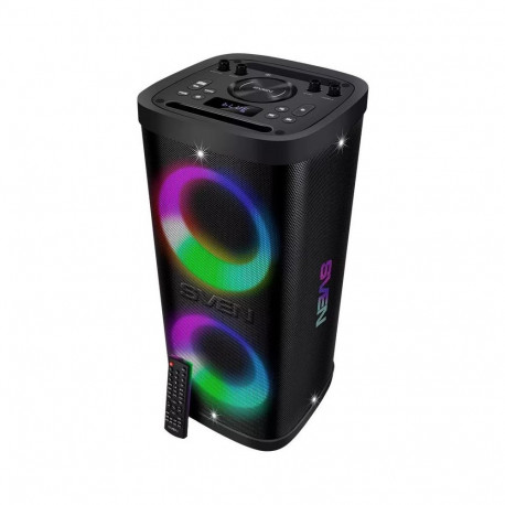 Sven Portable speaker SVEN PS-930, black, power output 2x75W (RMS), TWS, Bluetooth, FM, USB, microSD