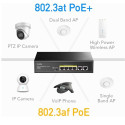 Cudy FS1006P NetPower 6-Port 100M PoE+ Switch 430W PoE CCTV Mode 250m Watchdog Steel Black