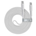 RIVACASE CABLE USB-C TO USB-C 1.2M/WHITE PS6005 WT12