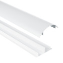 Aluminiowa listwa maskująca do kabli Maclean, 62x20x750mm, biała, MC-814 W