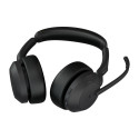 Jabra Evolve2 55 MS Stereo Link380a Wireless Headset Bluetooth USB-A, Charging Stand, Black