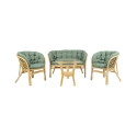 FURNIT SET OUT BEIGE ARMCH/SOFA/TAB