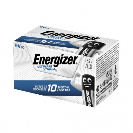 Energizer Ultimate Lithium 9V B2B 10 pack