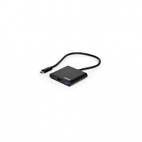 Port Designs PORT Connect DOCKING MINI TYPE C HDMI + USB3 + USB-C PD Docking Station