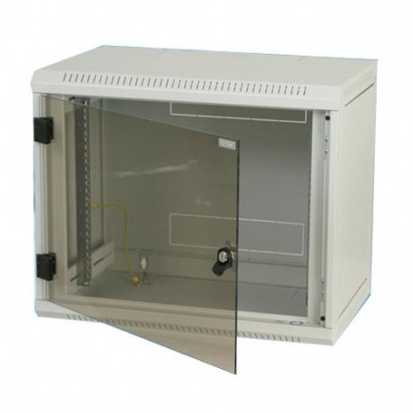 Triton 19" Rack Wall-mount 12U/500 glass door Wall mounted rack Grey