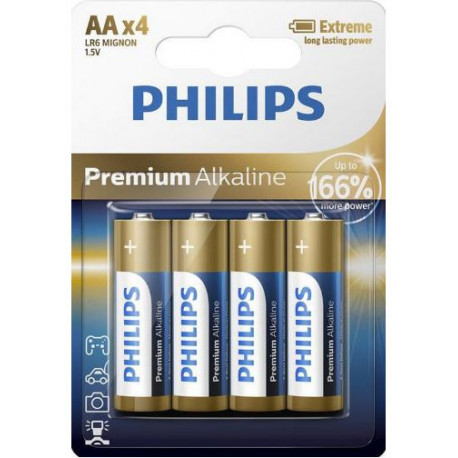 Philips battery AA LR6 1.5V 4pcs