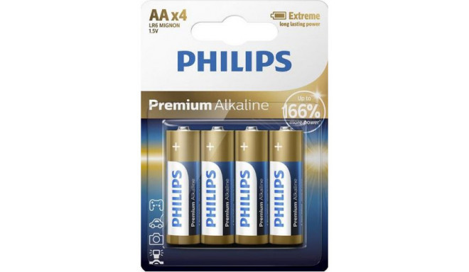 Philips patarei AA LR6 1,5V 4tk